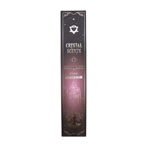 Crystal Scents Räucherstäbchen mit Rosenquarz – Rose