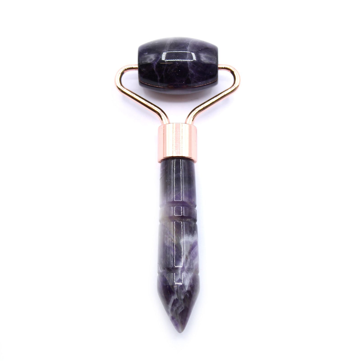 Mini-Gesichtsroller aus Amethyst – Edelsteinroller für Gesichtsmassage