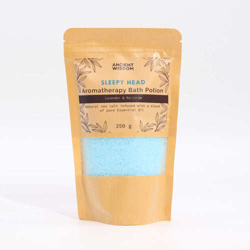 Aromatherapie Badesalz „Sleepy Head“ – Lavendel & Majoran
