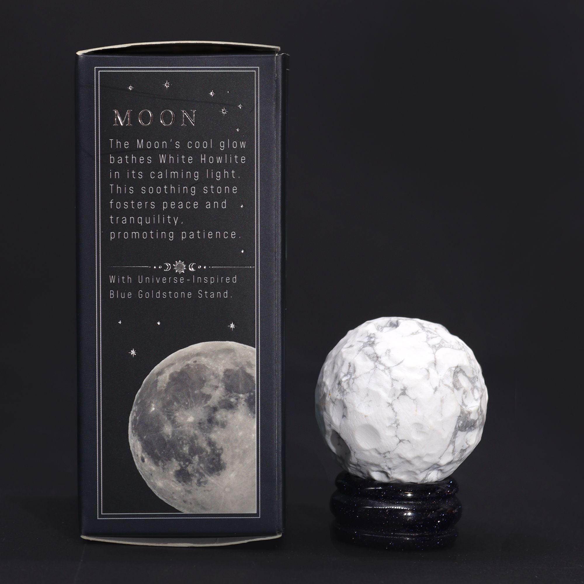 Edelsteinplanet Mond - Weißer Howlith - Frieden & Gelassenheit
