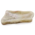Onyx-Seifenschale – organische Naturform in warmem Honigton