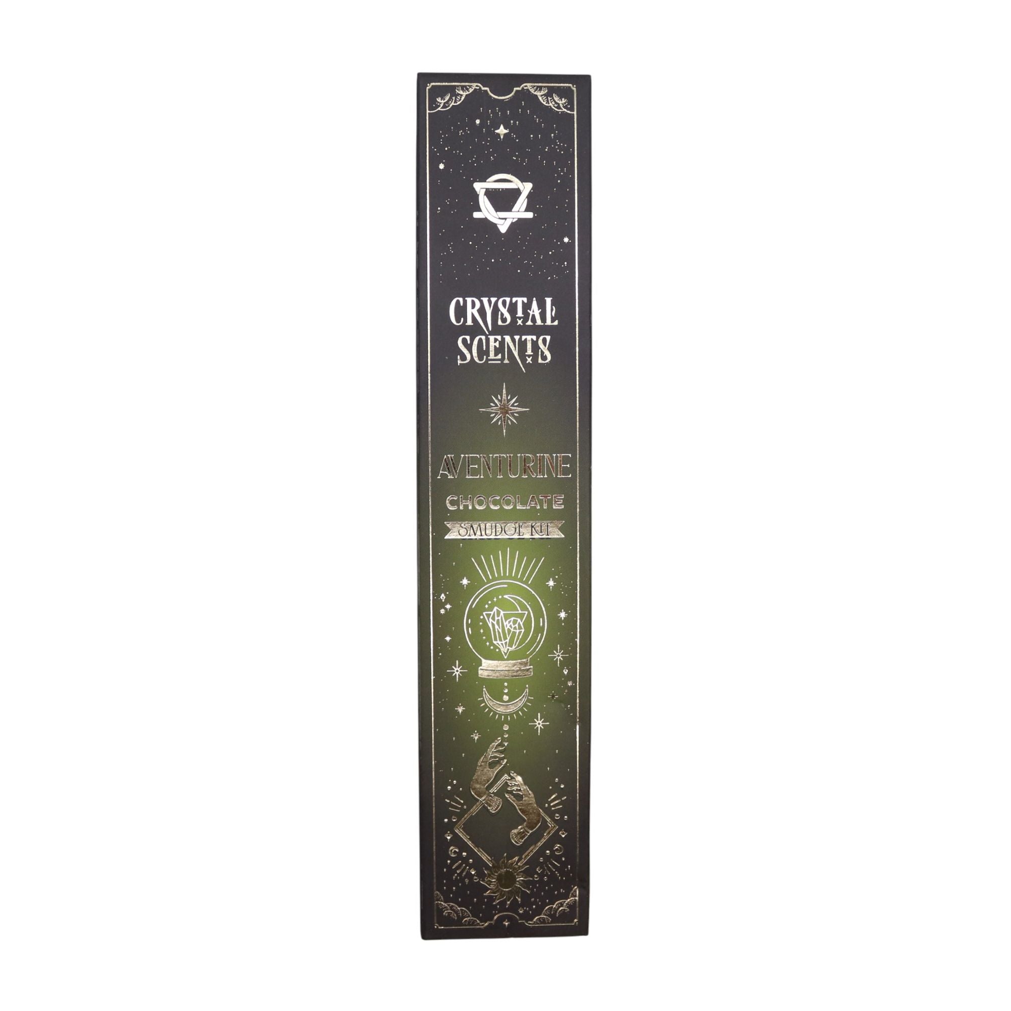 Crystal Scents Räucherstäbchen mit Aventurin – Schokolade