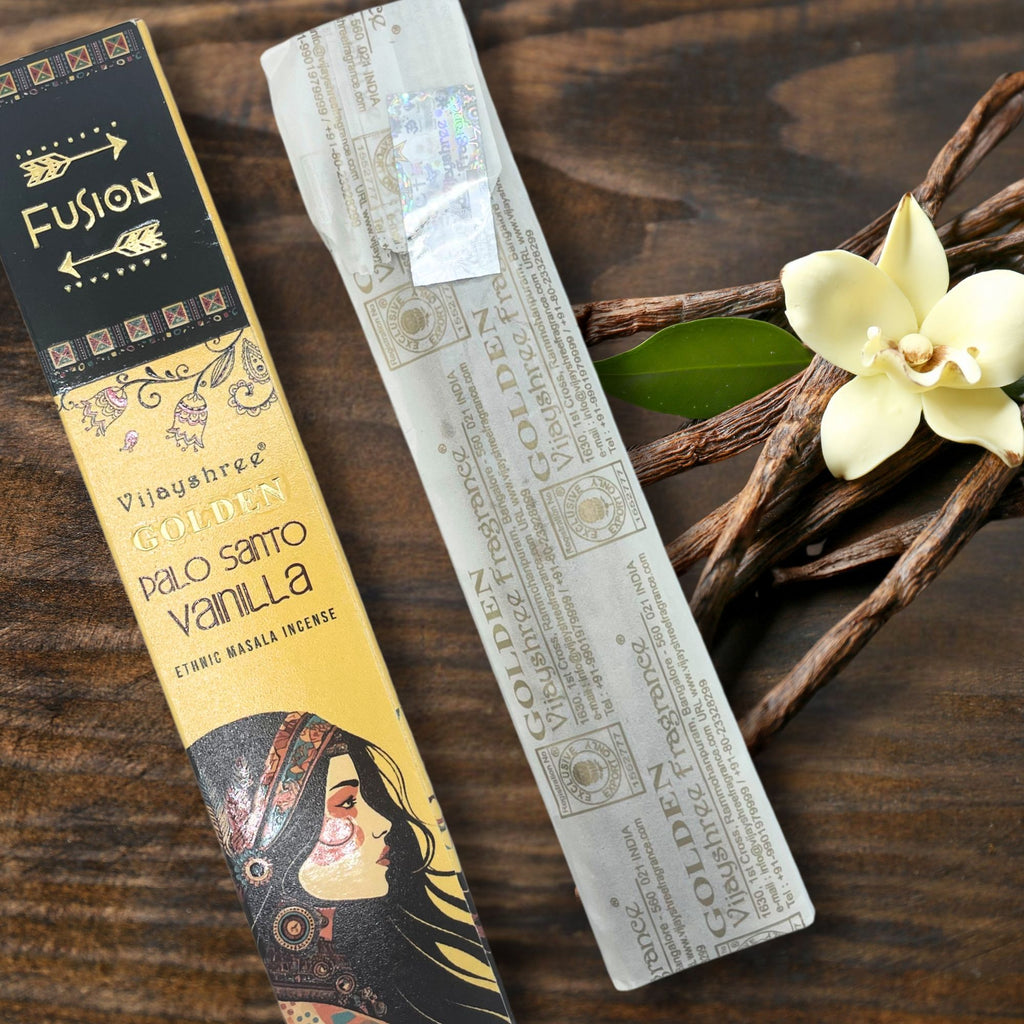 Golden Palo Santo Räucherstäbchen & Vanille