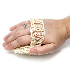 Sisal Peelingschwamm aus Sisal & Baumwolle, Rund
