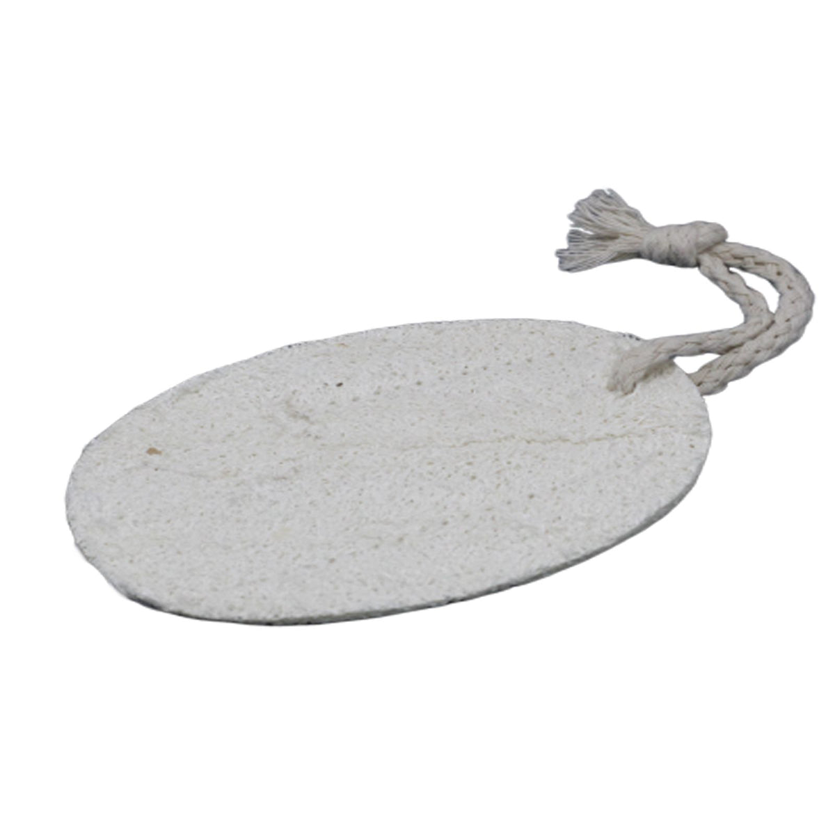 Luffa Peelingschwamm mit Baumwolle, oval