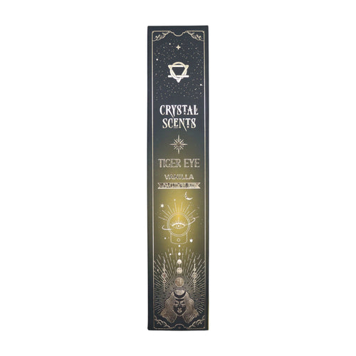 Crystal Scents Räucherstäbchen mit Tigerauge – Vanille