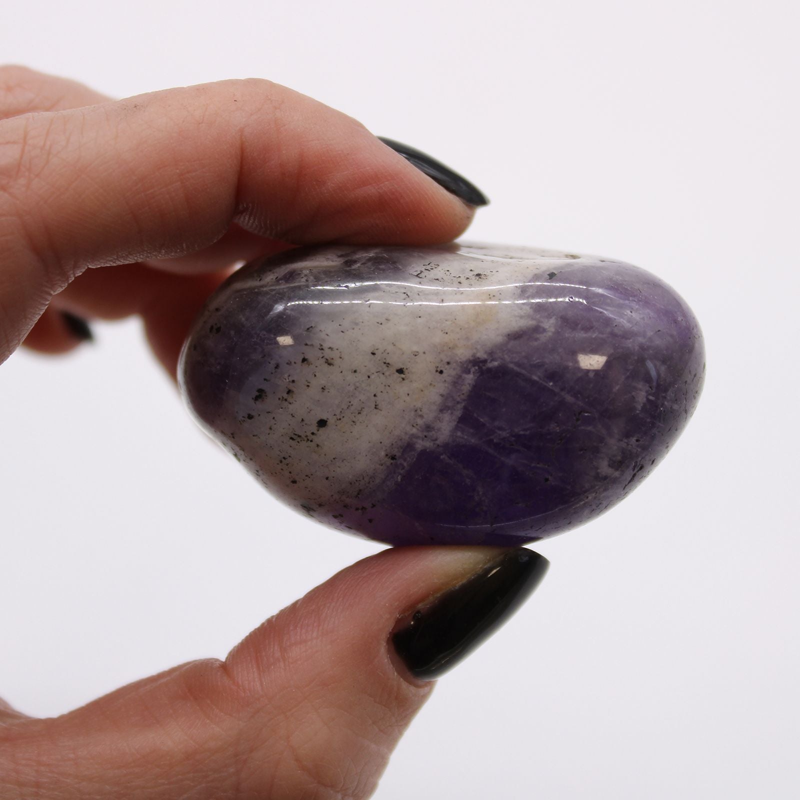 Amethyst - 6 große afrikanische Trommelsteine
