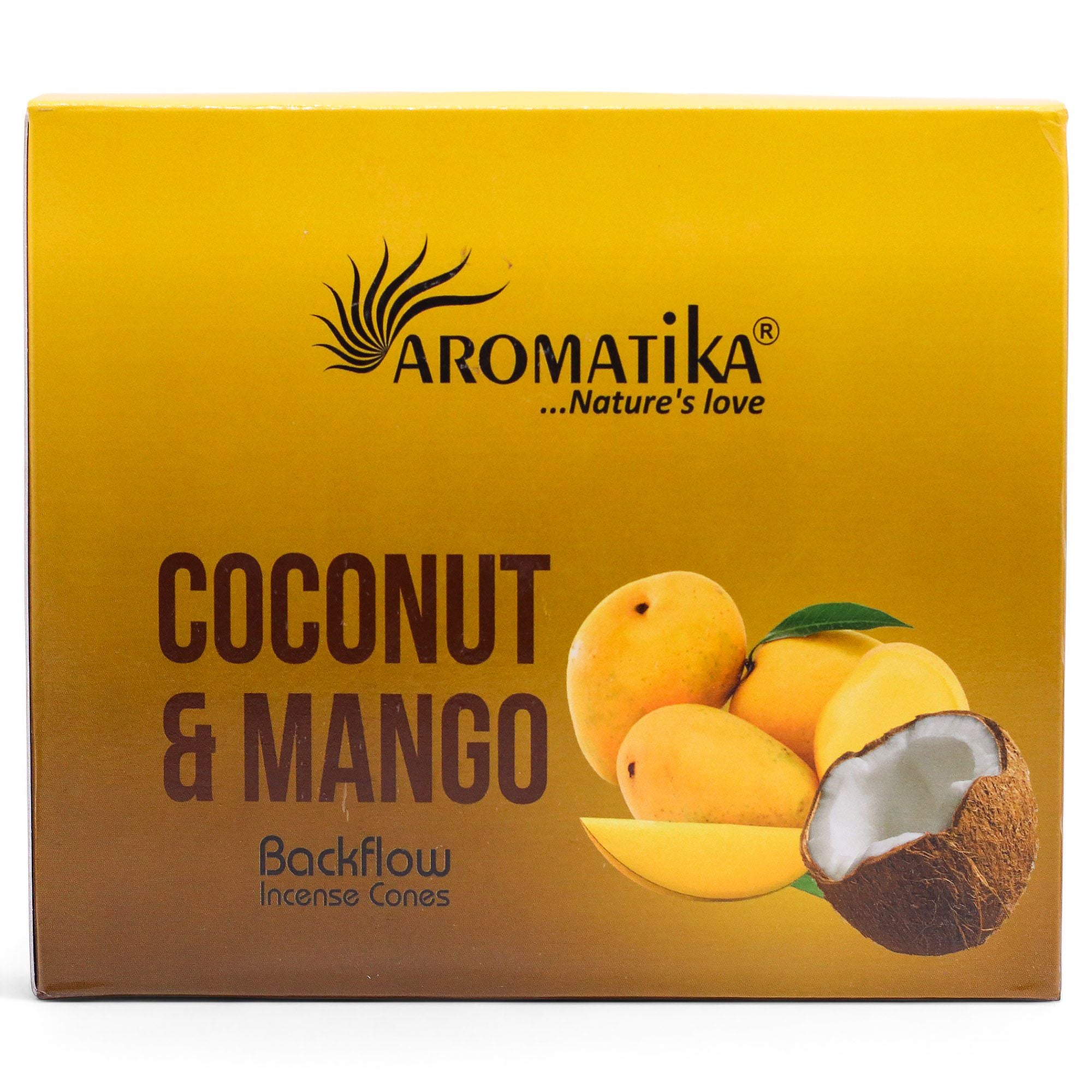 Masala Backflow Räucherkegel  - Kokos & Mango
