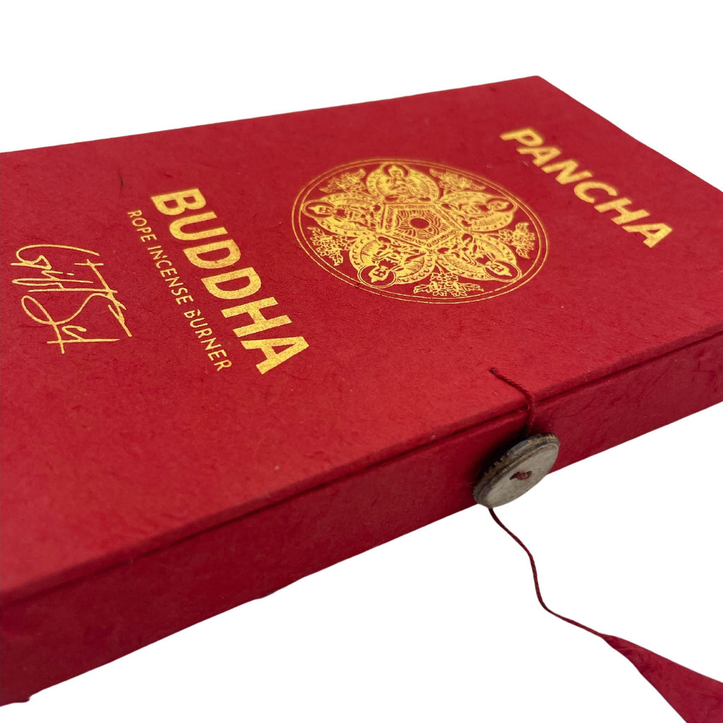 Räucherseil-Set Buddha – mit silberfarbenem Halter