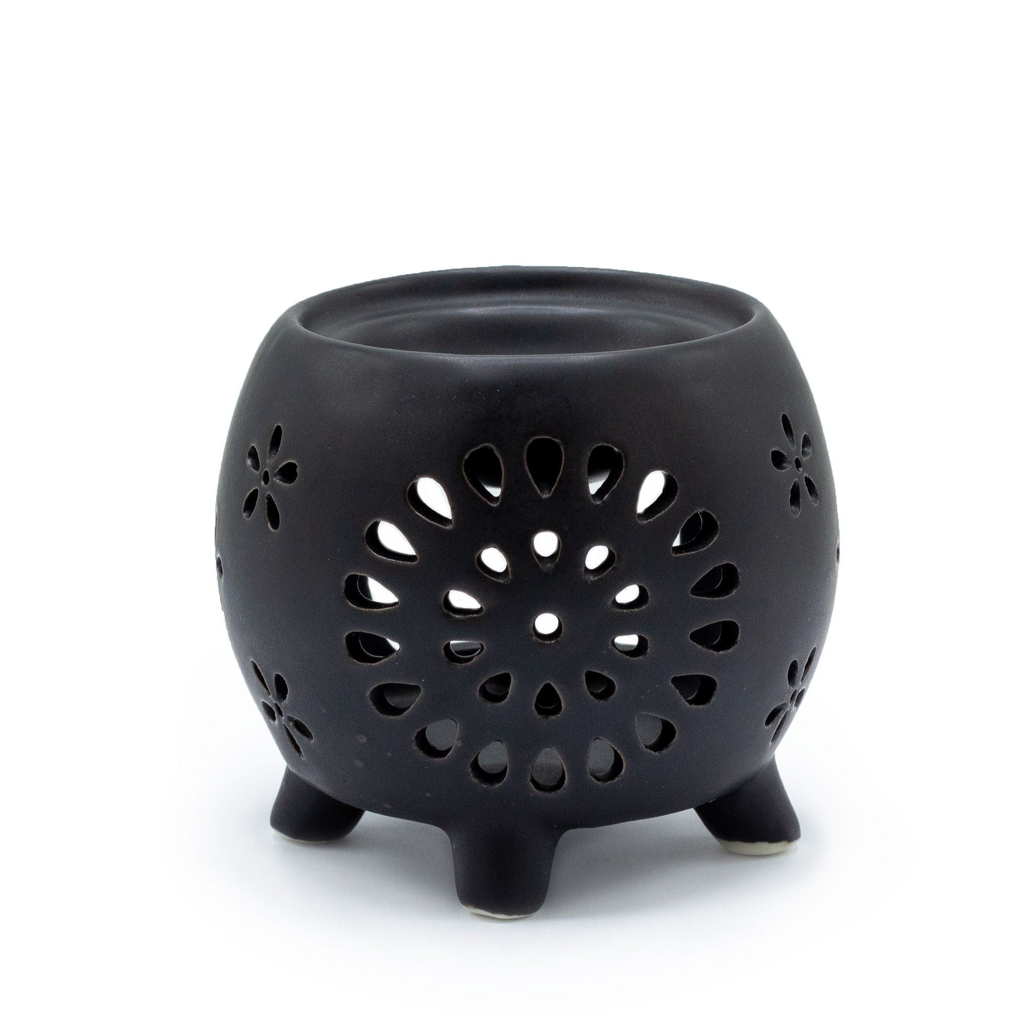 Duftlampe mit Blumenmotiv
