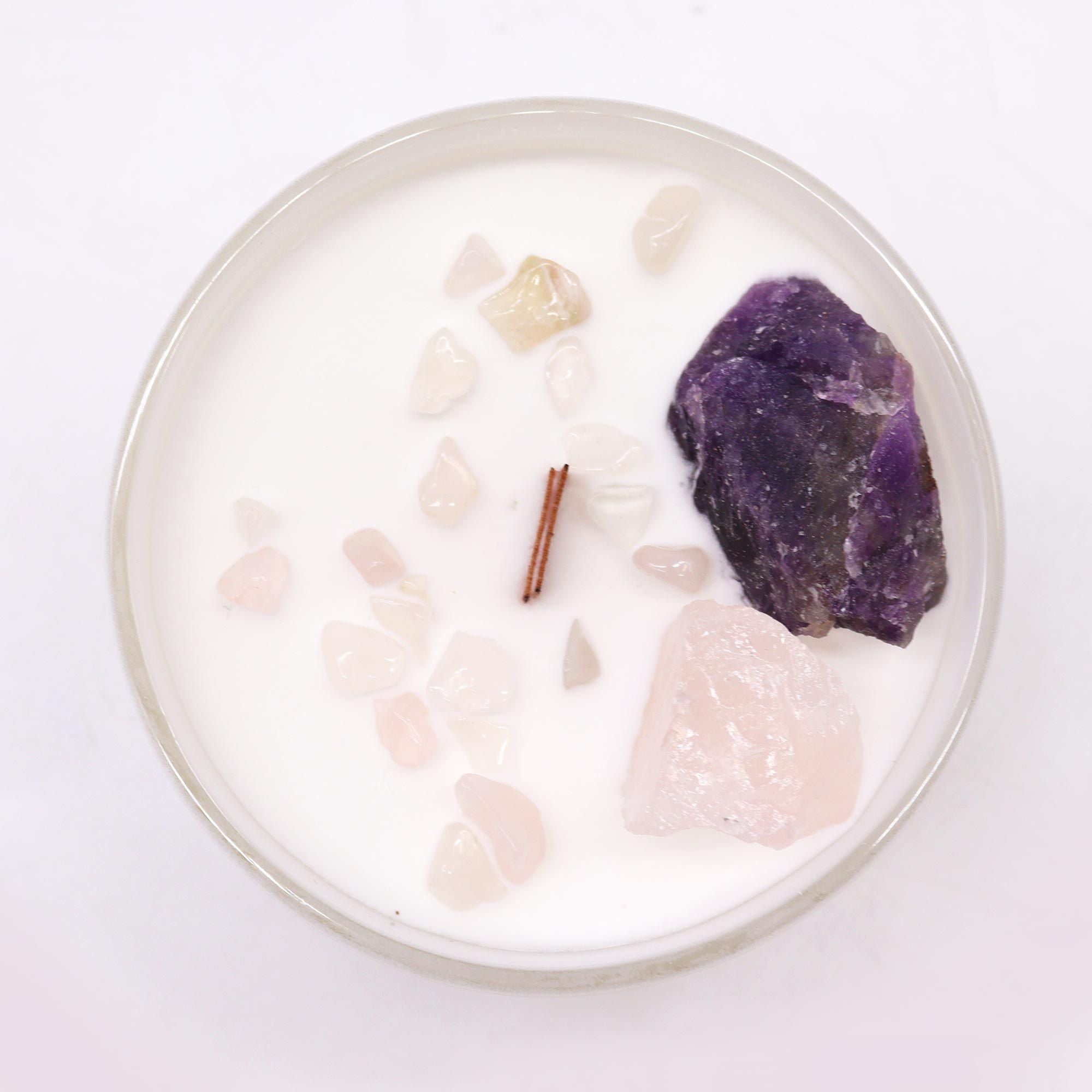 Chakra-Kristallkerze - Stirnchakra für Intuition & Klarheit