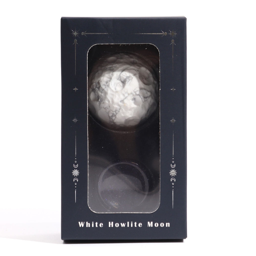 Edelsteinplanet Mond - Weißer Howlith - Frieden & Gelassenheit