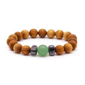 Zedernholzarmband mit Aventurin – Sakralchakra