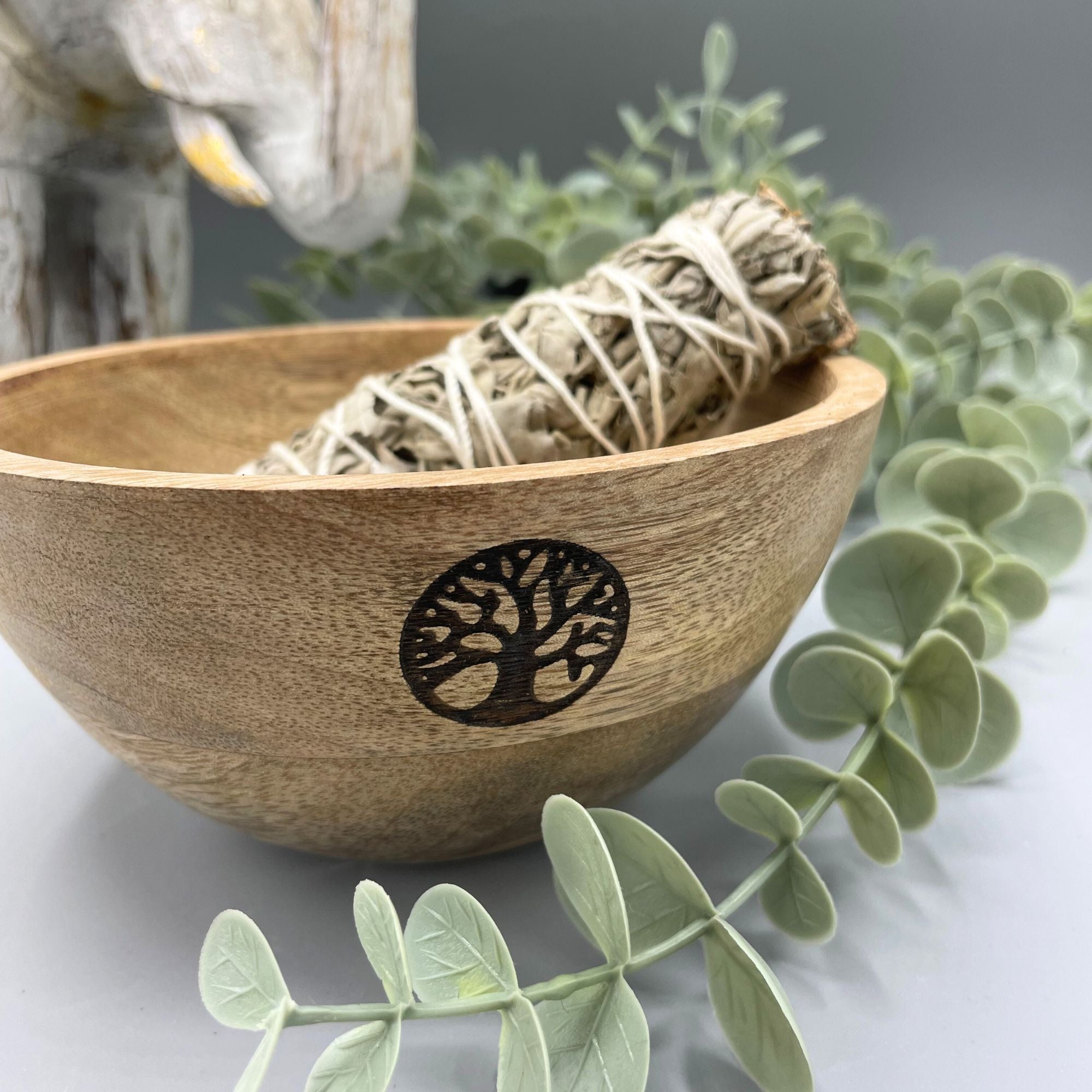 Ritualschale Tree of Life · Mangoholz · 14x7cm