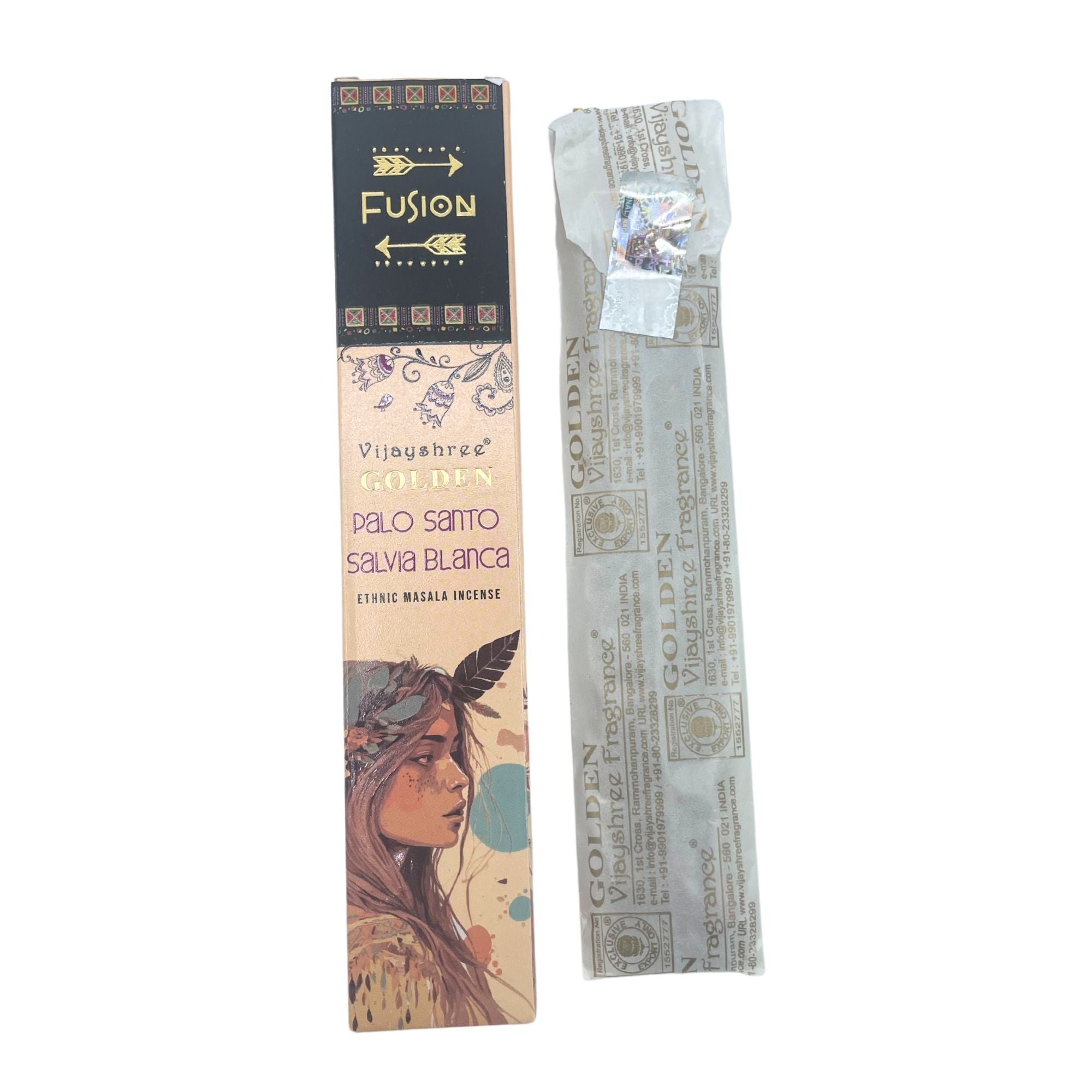 Golden Palo Santo Räucherstäbchen & Weißer Salbei