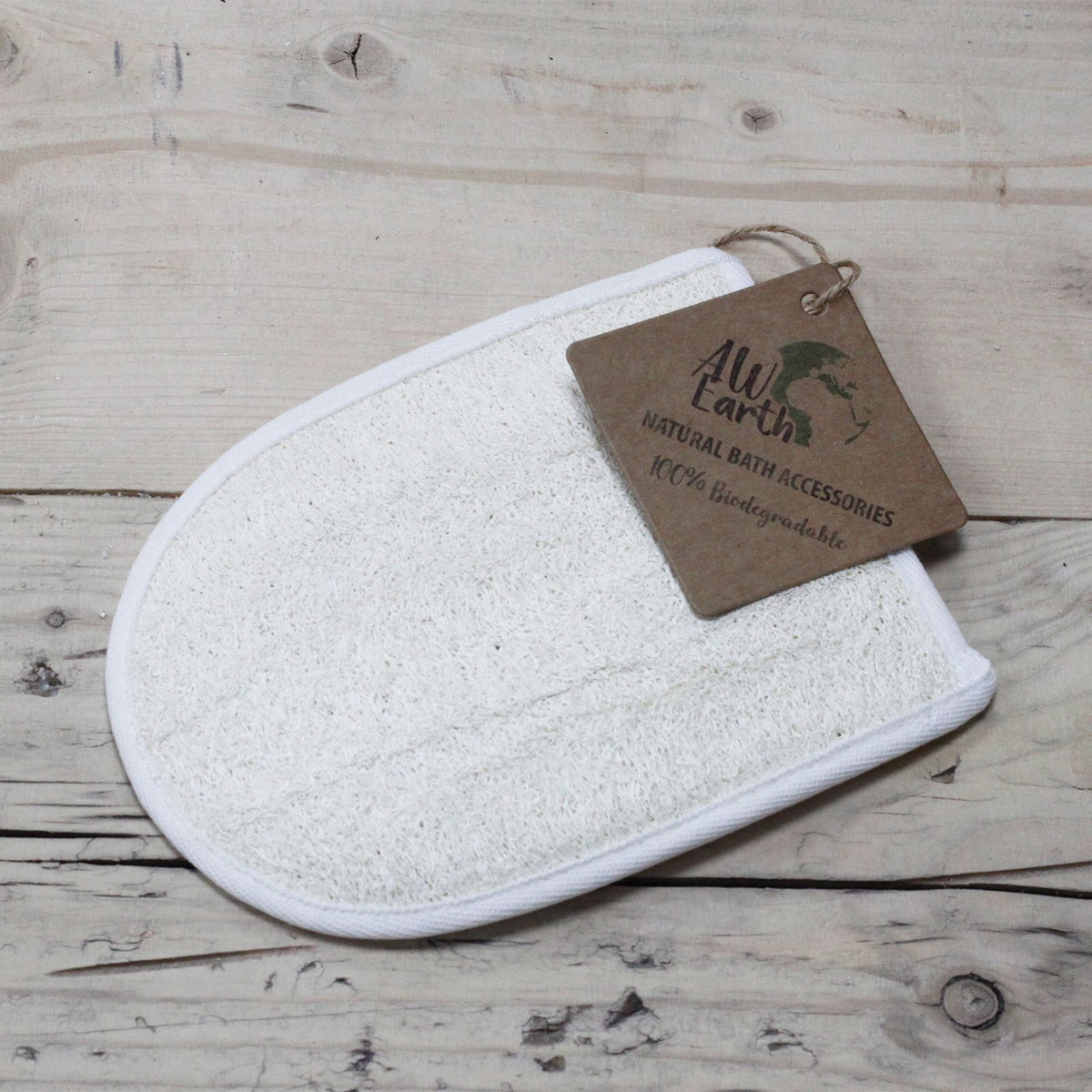 Luffa Peelinghandschuh – doppelseitig aus Luffa & Baumwolle