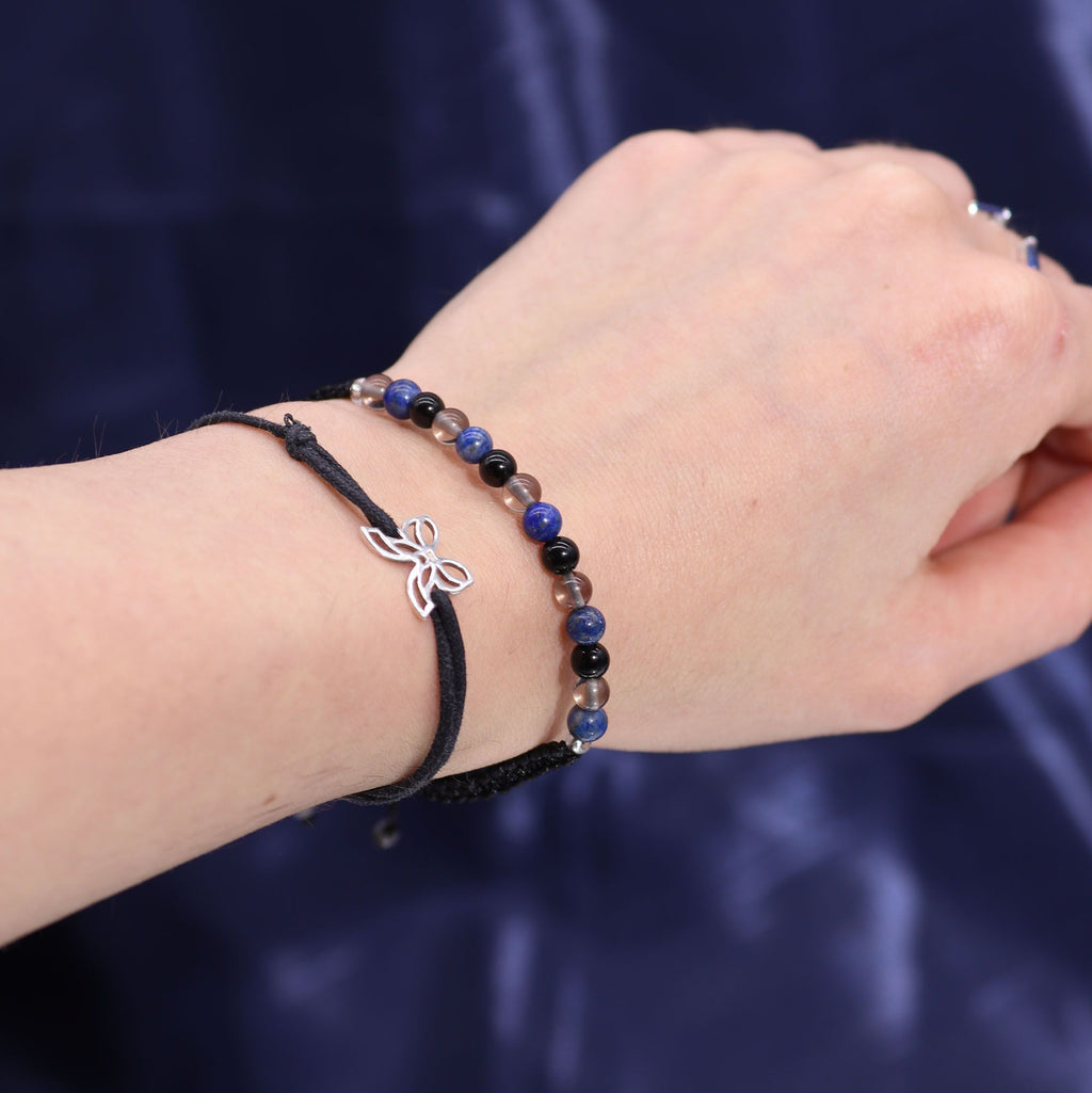 Sternzeichenkerze mit Edelsteinarmband – Skorpion