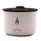 Volcano - Mittlerer Aromadiffuser mit 3D-Vulkan- & Flammeneffekt, Farbwechsel und Fernbedienung
