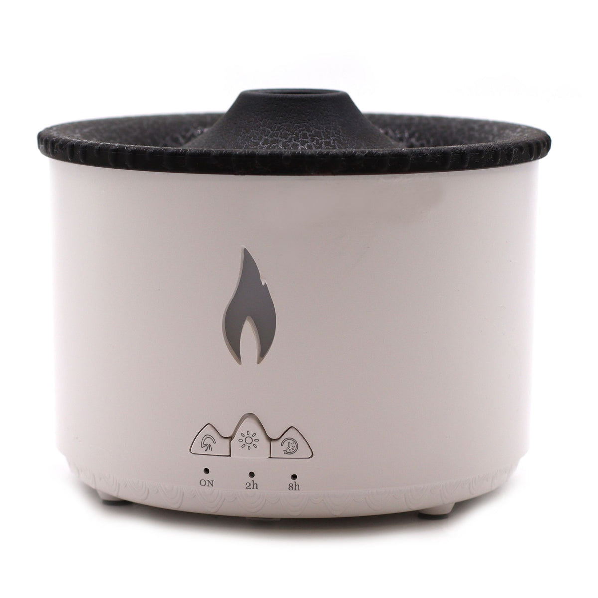 Volcano - Mittlerer Aromadiffuser mit 3D-Vulkan- & Flammeneffekt, Farbwechsel und Fernbedienung