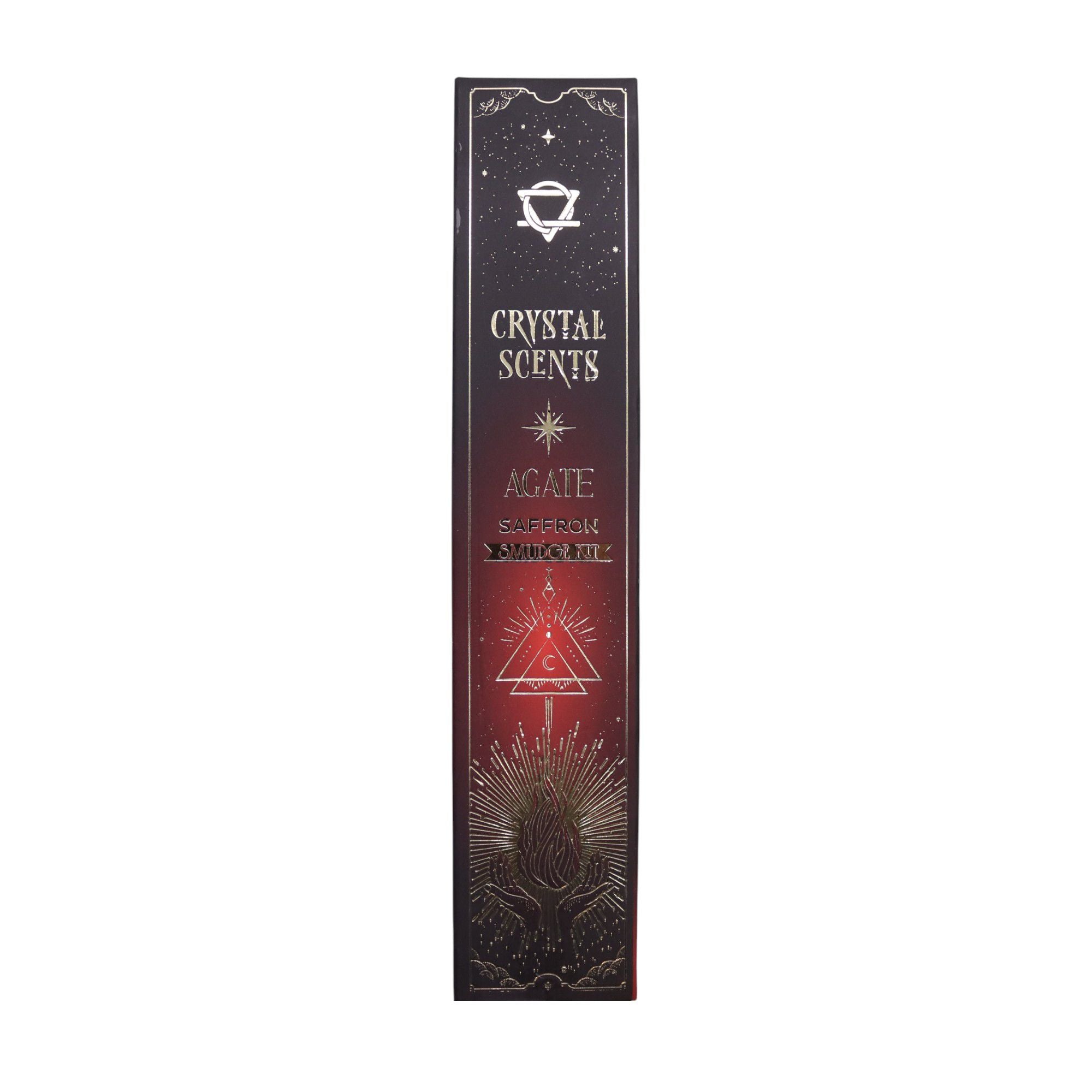 Crystal Scents Räucherstäbchen mit Roter Achat – Saffran