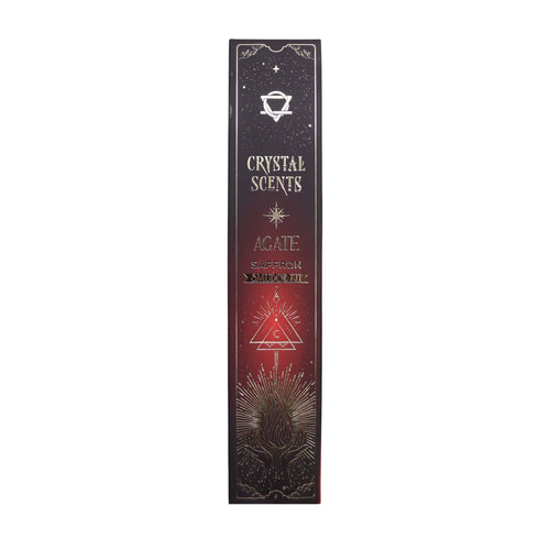 Crystal Scents Räucherstäbchen mit Roter Achat – Saffran