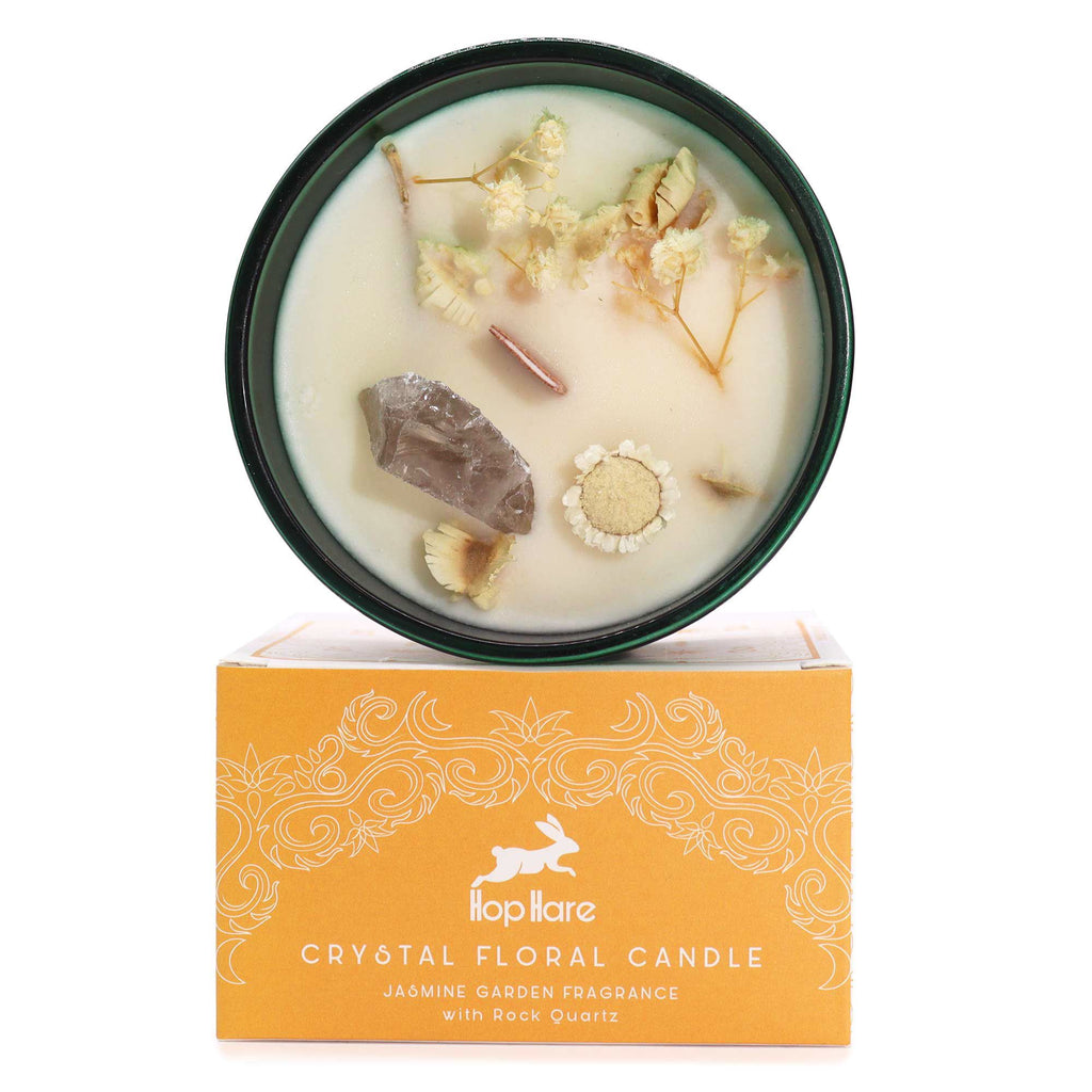 Hop Hare - Crystal Magic Kerze „The Lion“ - Jasmin & Bergkristall