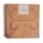 Aromatherapie Zen Duschbomben Set „Relaxing“ – 4 Shower Steamer bei Stress & innerer Unruhe
