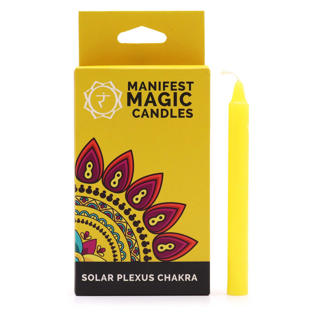 Manifest Magic Kerzen – Solarplexuschakra, Gelb