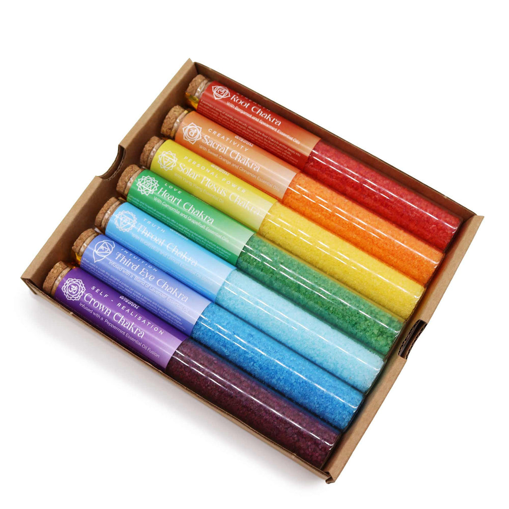 Chakra Badesalz - Geschenkset 7-Chakren