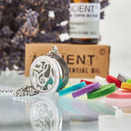 Aromatherapie Diffuser Halskette für ätherische Öle – Musiknoten, 25 mm