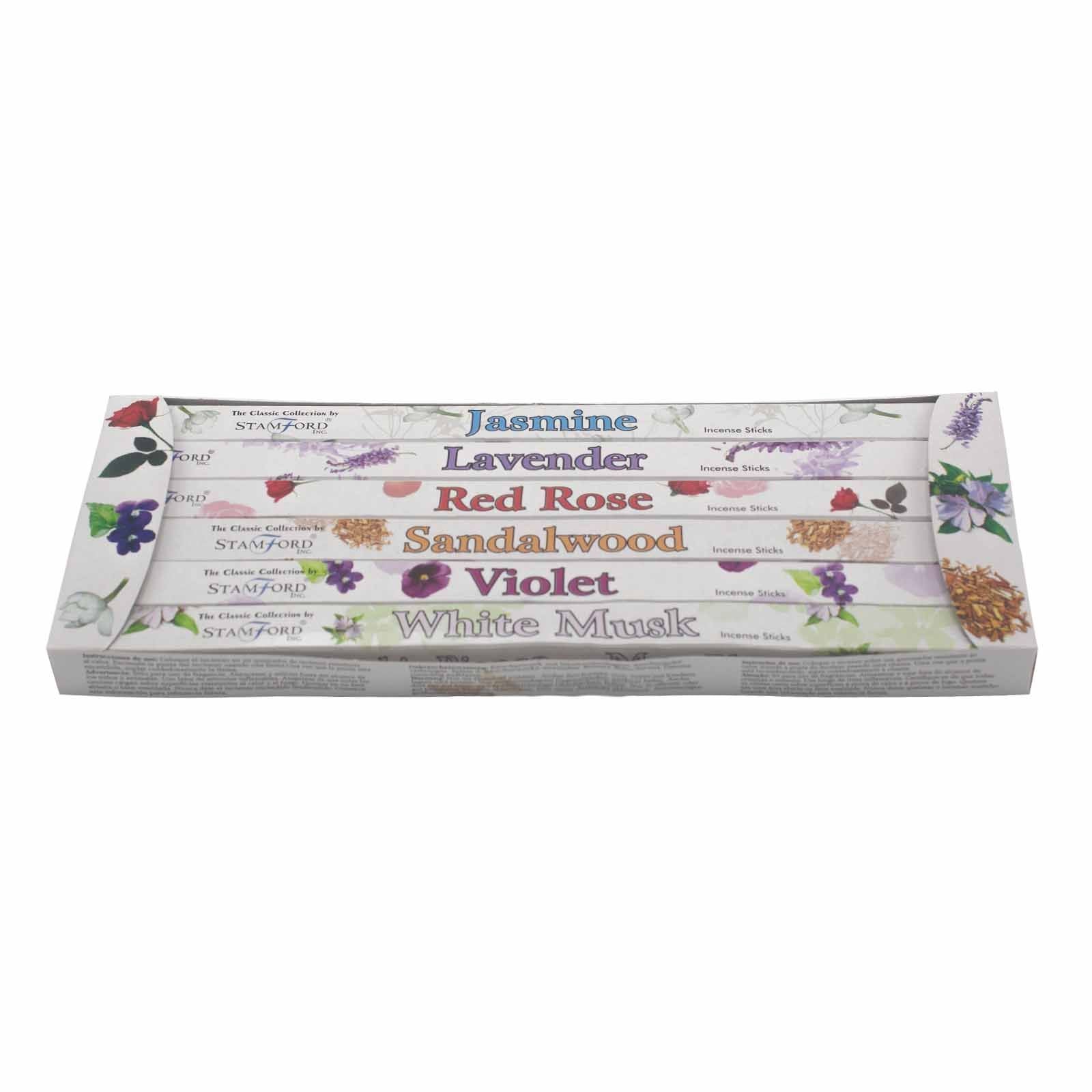 Stamford Räucherstäbchen Geschenkset Floral – 6 Duftsorten