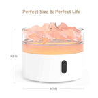 Himalaya-Salz Aromadiffuser mit Flammeneffekt und Timer