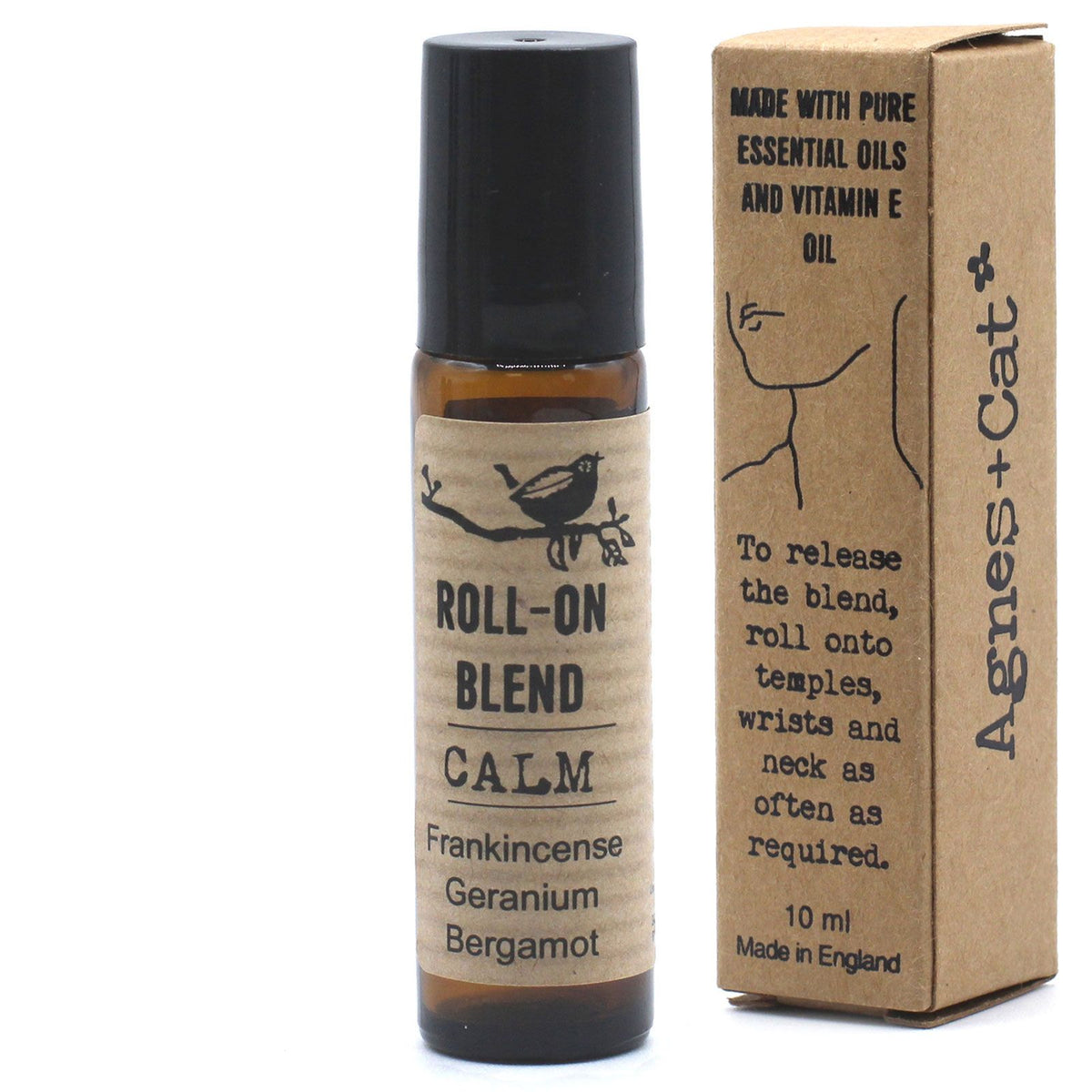 Agnes + Cat Roll-On mit Weihrauch, Geranie & Bergamotte – Ruhe & Balance