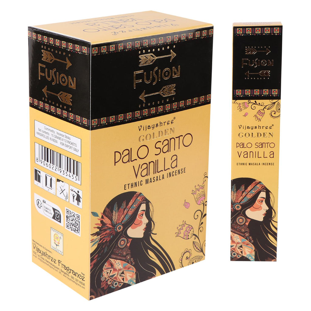 Golden Palo Santo Räucherstäbchen & Vanille
