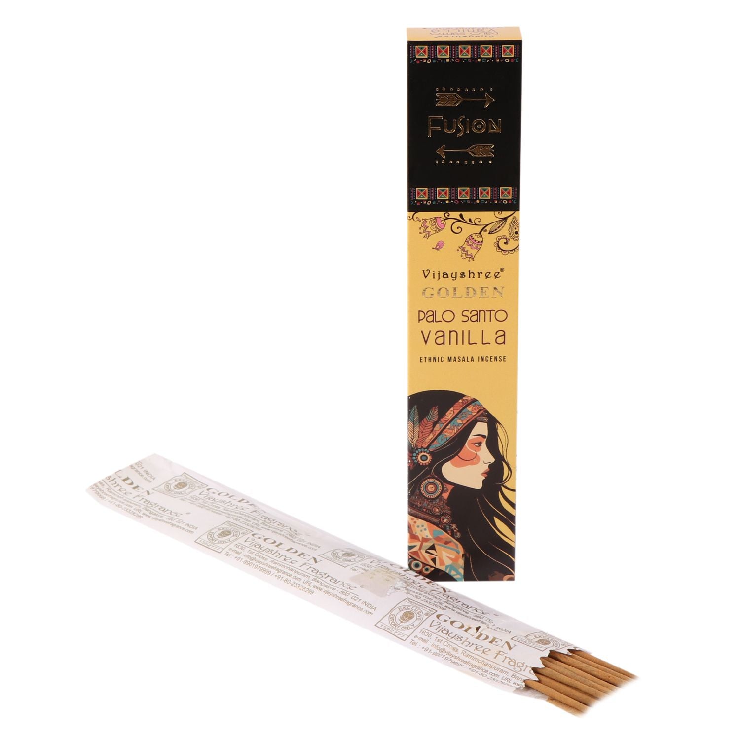 Golden Palo Santo Räucherstäbchen & Vanille