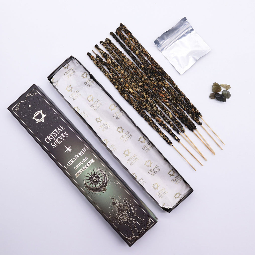 Crystal Scents Räucherstäbchen mit Labradorit – Arruda