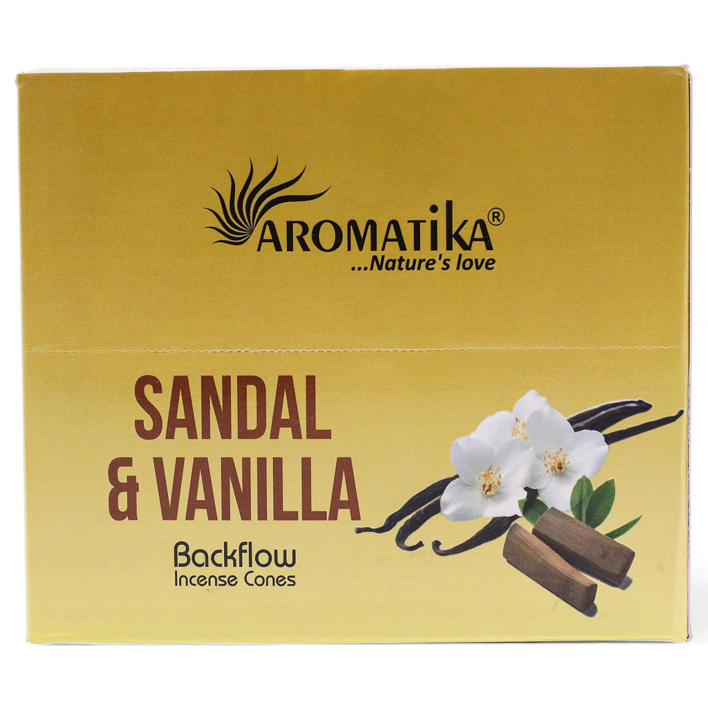 Masala Backflow Räucherkegel  - Sandelholz & Vanille