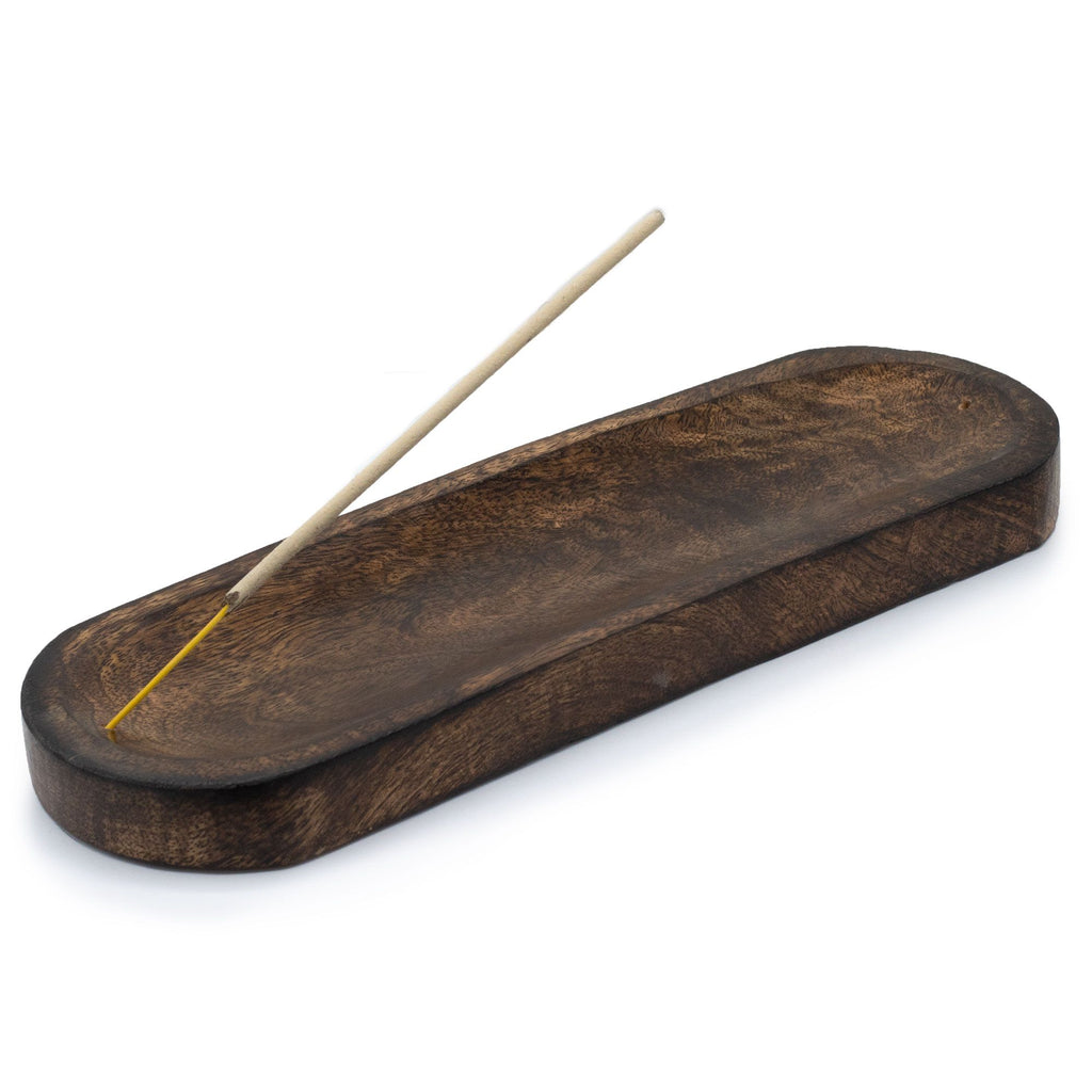 Räucherstäbchenhalter aus Mangoholz, groß