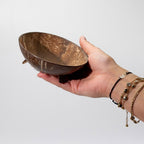 Kokosnuss-Seifenschale – rund, handgemacht & natürlich, 11 cm