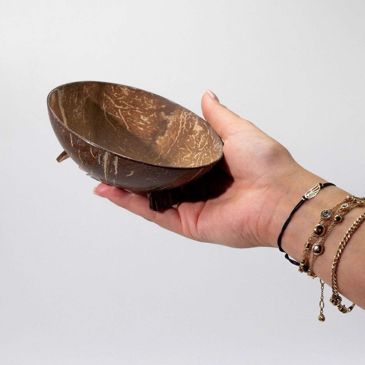 Kokosnuss-Seifenschale – rund, handgemacht & natürlich, 11 cm