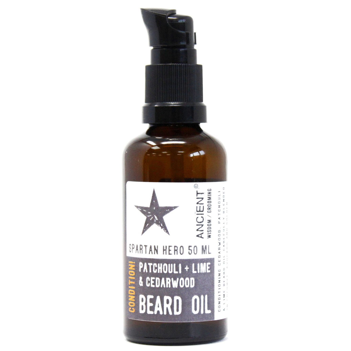 Bartöl Spartan Hero – Patchouli, Limette & Zedernholz für intensive Bartpflege
