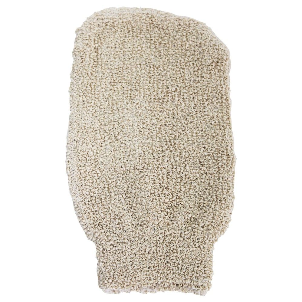 Jute Peelinghandschuh, Creme