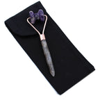 Kinnroller aus Amethyst – Edelsteinroller für Gesichtsmassage