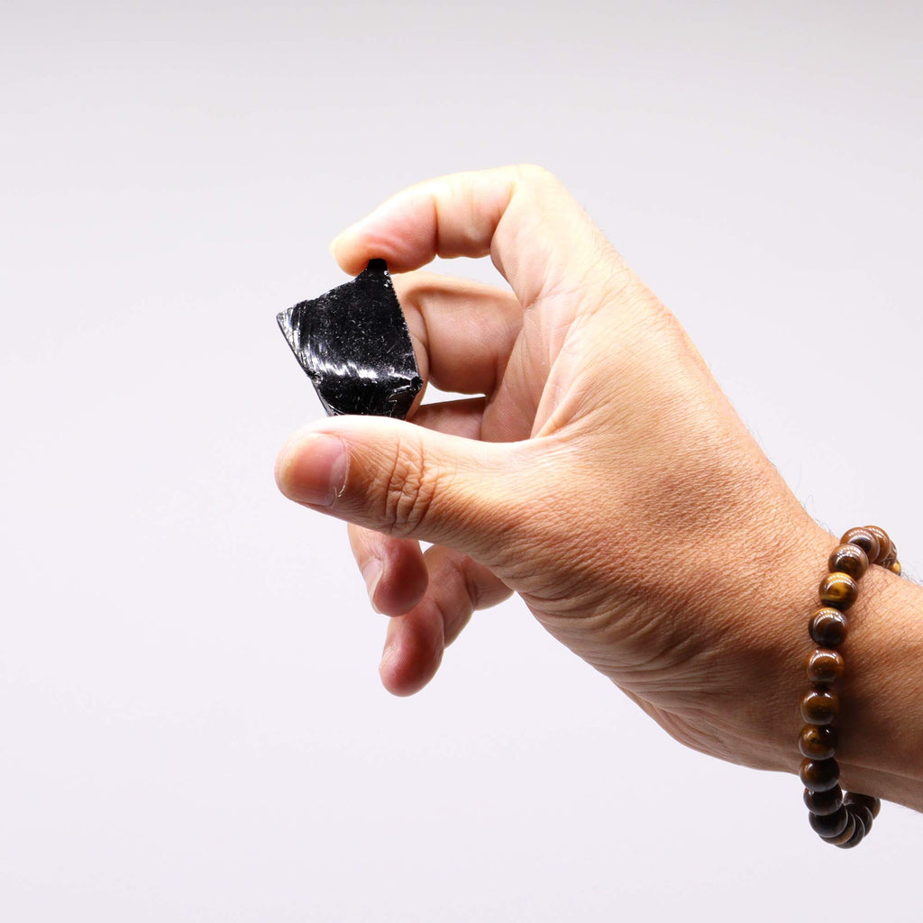 Schwarzer Obsidian - Rohsteine - Schutz & Abgrenzung