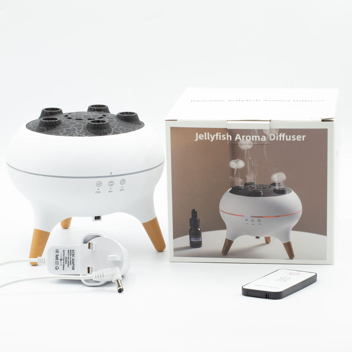 Jellyfish Aromadiffuser mit schwebendem Quallen-Nebeleffekt, Farbwechsel & Fernbedienung
