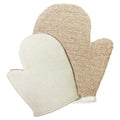 Jute Peelinghandschuh, Braun