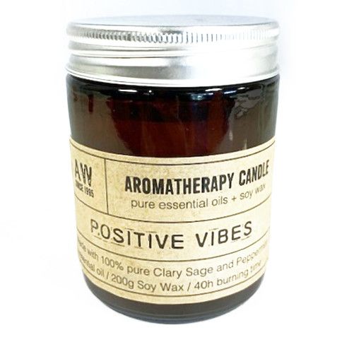 Aromatherapiekerze Positive Vibes - Muskatellersalbei & Pfefferminze