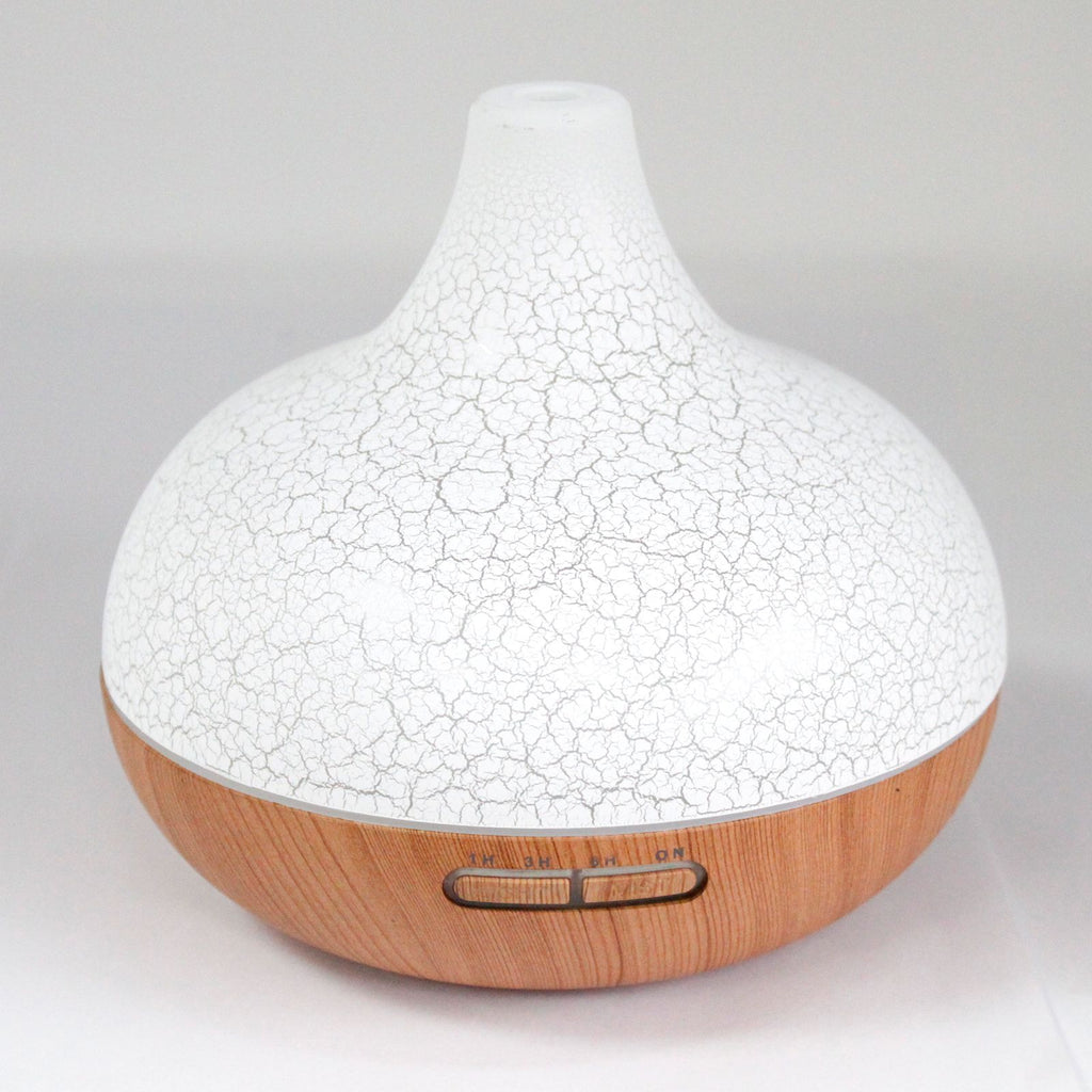 Santorini Aromadiffuser in Craquelé-Optik mit Farbwechsel