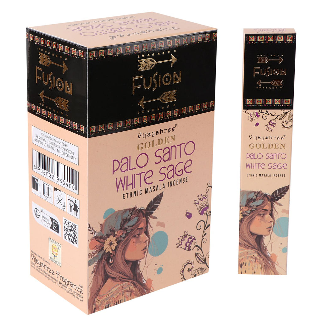 Golden Palo Santo Räucherstäbchen & Weißer Salbei