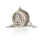 Aromatherapie Diffuser Halskette für ätherische Öle – Yoga Chakra, 30 mm